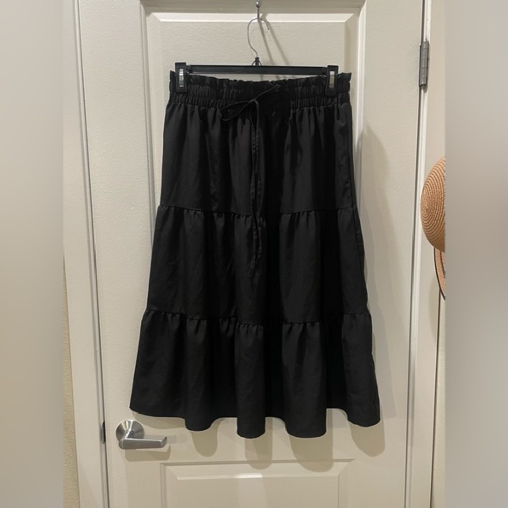 Woman’s Black Maxi Skirt